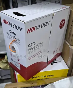 Hikvision CAT 6 LAN Cable (Pure Copper) 305m With POE