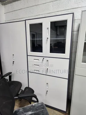 Office Cabinet – Glass Door Filing Storage Cupboard