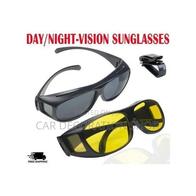 Uv Day Tim Protection and Amber/Yellow Night Driving Glasses
