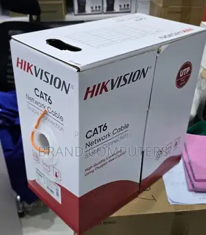 Hikvision Advanced Cat 6 Indoor Pure Copper Cable – Gigabit LAN Cable