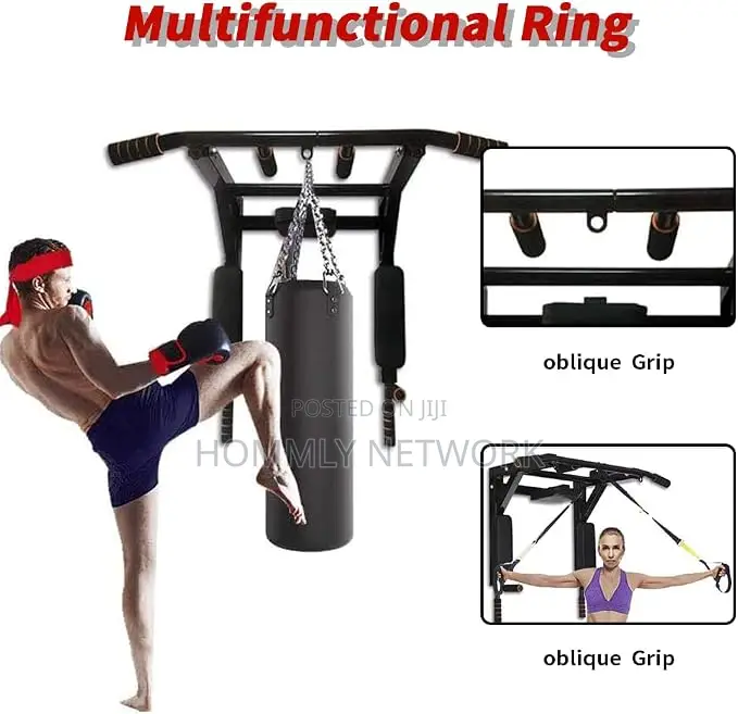 Multi-Functional Wall-Mounted Pull-Up Bar