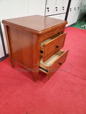 Heritage Mahogany 2 Drawers Bedside Cabinet