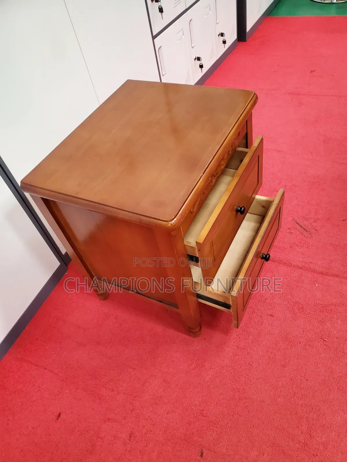 Heritage Mahogany 2 Drawers Bedside Cabinet