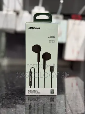 Green Lion Stereo Earphones Type C (Black)
