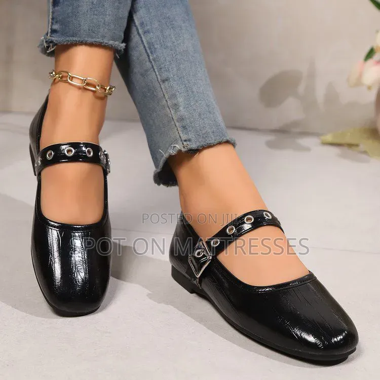Mary Jane Buckle Flat Shoes. Sizes 36-41. Nationwide Delivery!