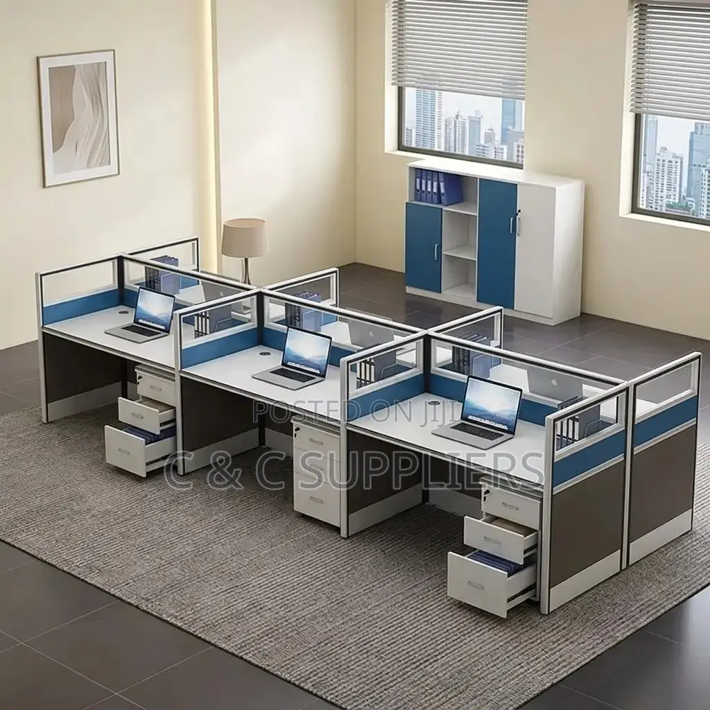 6-Way Imported Modular Workstation.