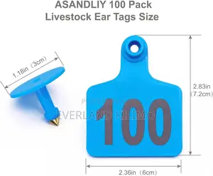 Numbered Medium Cows Ear Tags - Environment Friendly