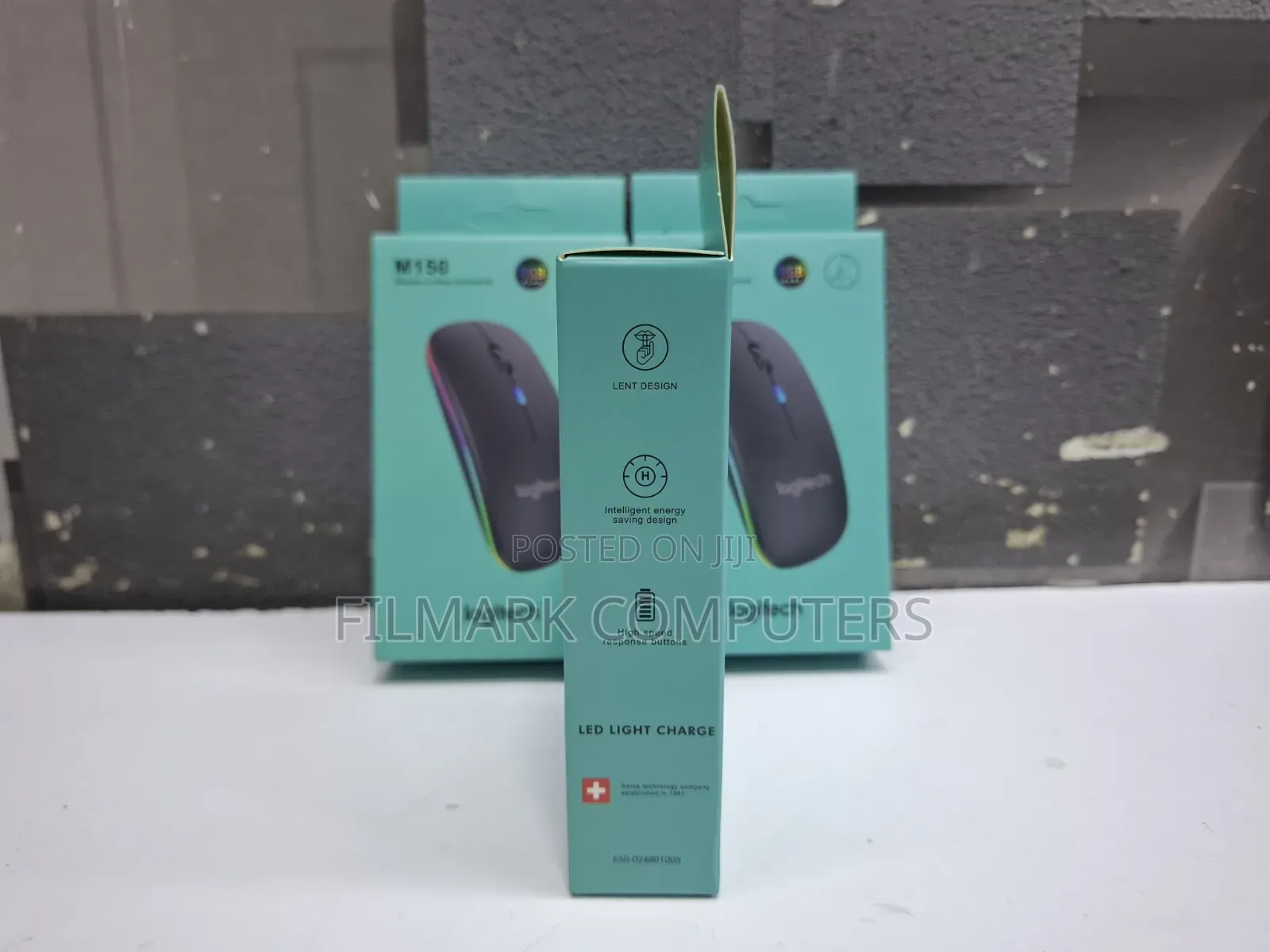 Logitech 150 Wireless Rechargable Mouse RGB Plus