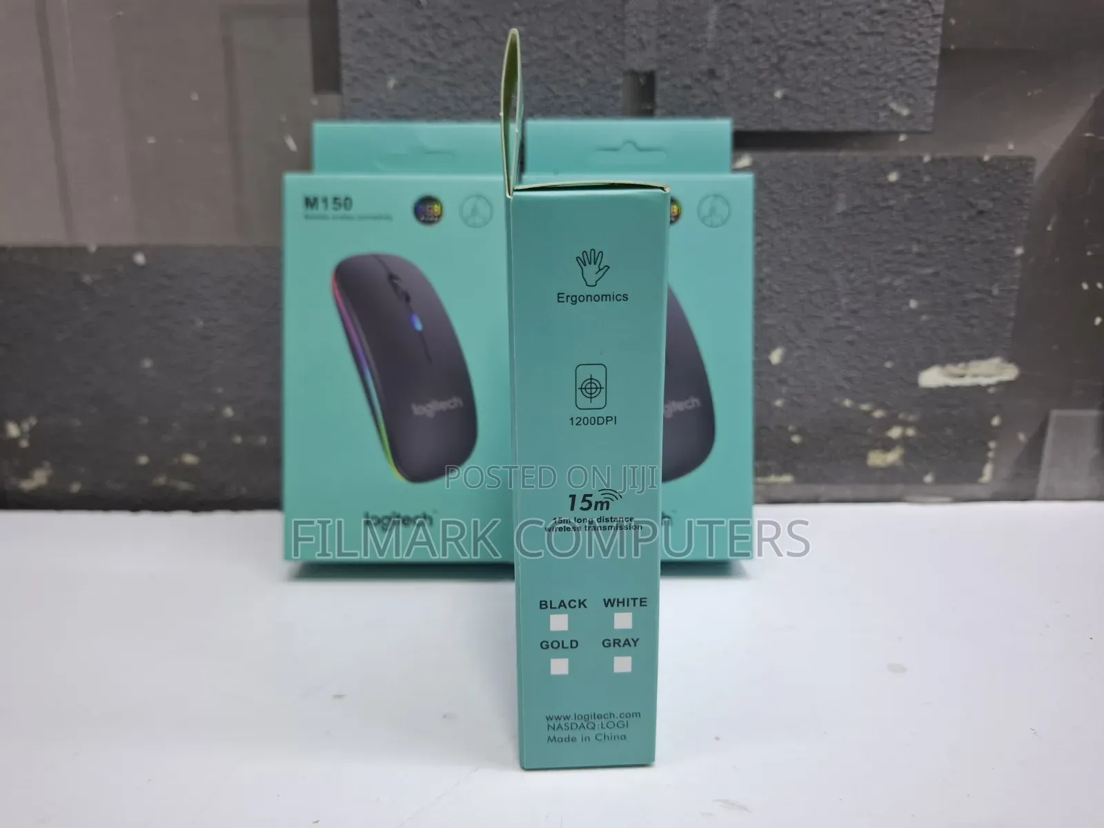 Logitech 150 Wireless Rechargable Mouse RGB Plus