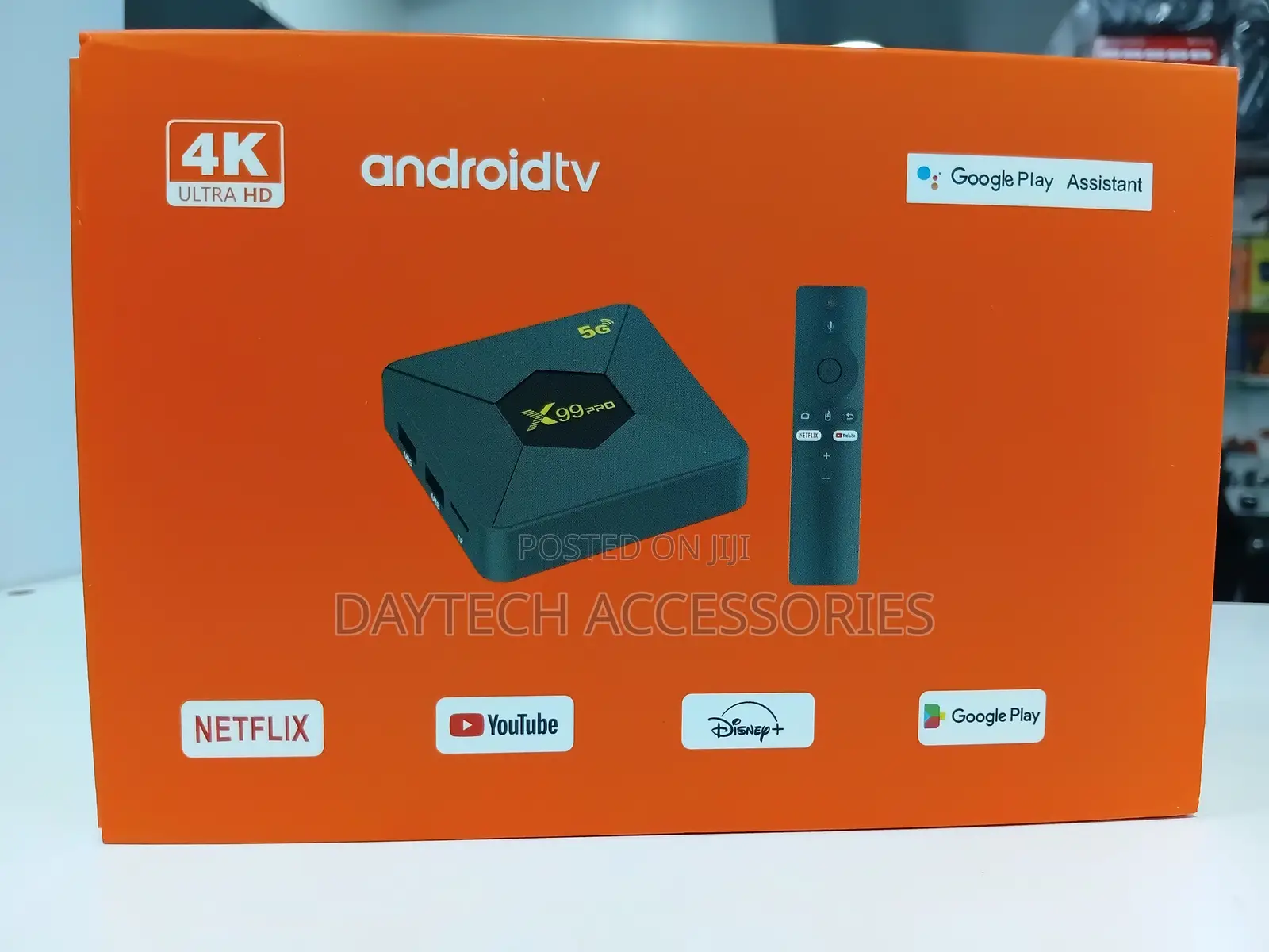 X99 Pro 5G Android TV Box Ultra HD Media Streaming Device.