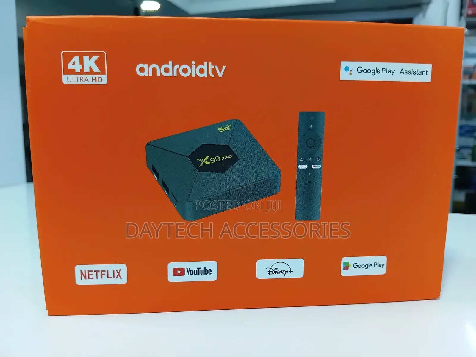 X99 Pro 5G Android TV Box Ultra HD Media Streaming Device.