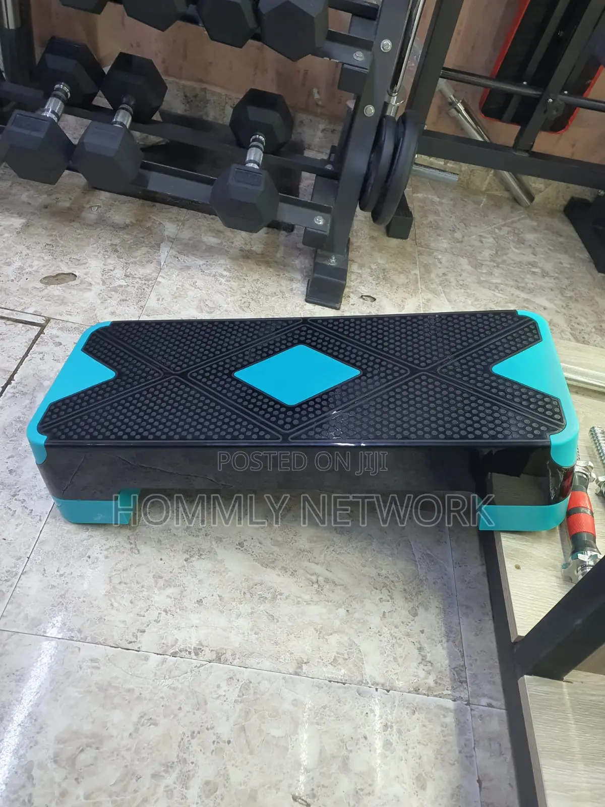 Adjustable Workout Aerobic Stepper With 2 Risers