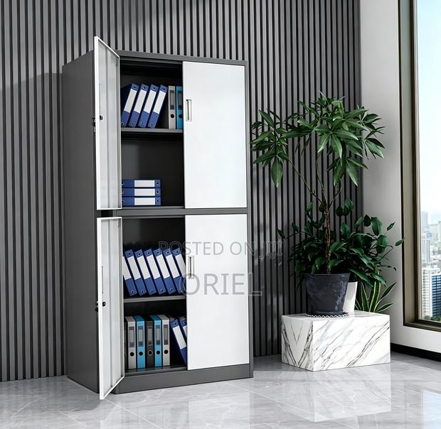 Office Cabinet : Office Steel 4 Doors File Storage Cabinet