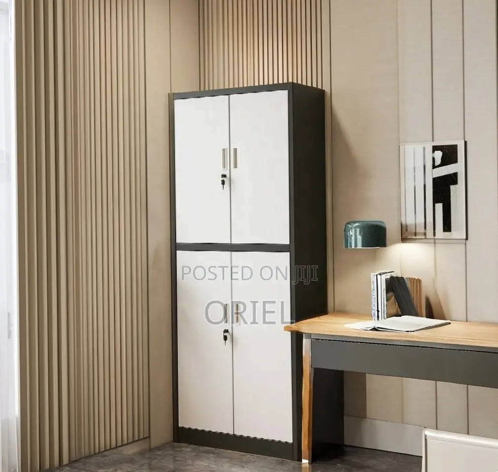 Office Cabinet : Office Steel 4 Doors File Storage Cabinet