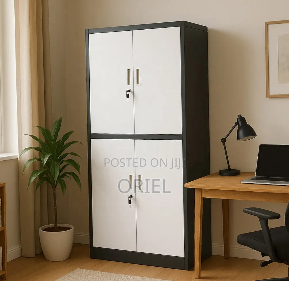 Office Cabinet : Office Steel 4 Doors File Storage Cabinet