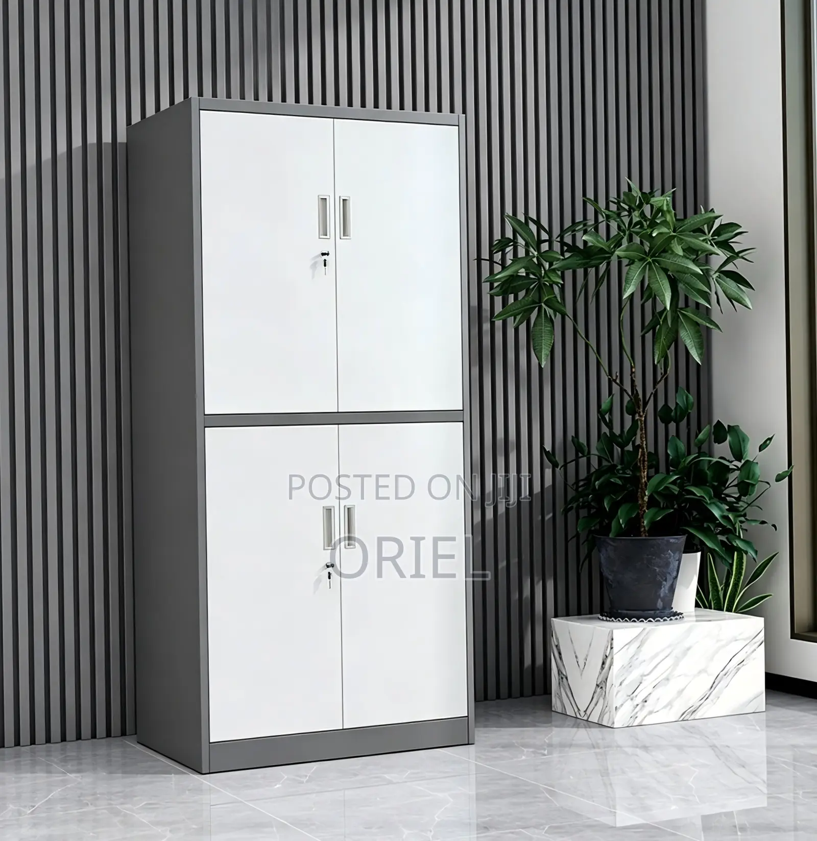 Office Cabinet : Office Steel 4 Doors File Storage Cabinet