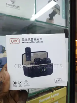 Q80 Wireless Lapel Mic With Smart Noise Cancellation LED Display