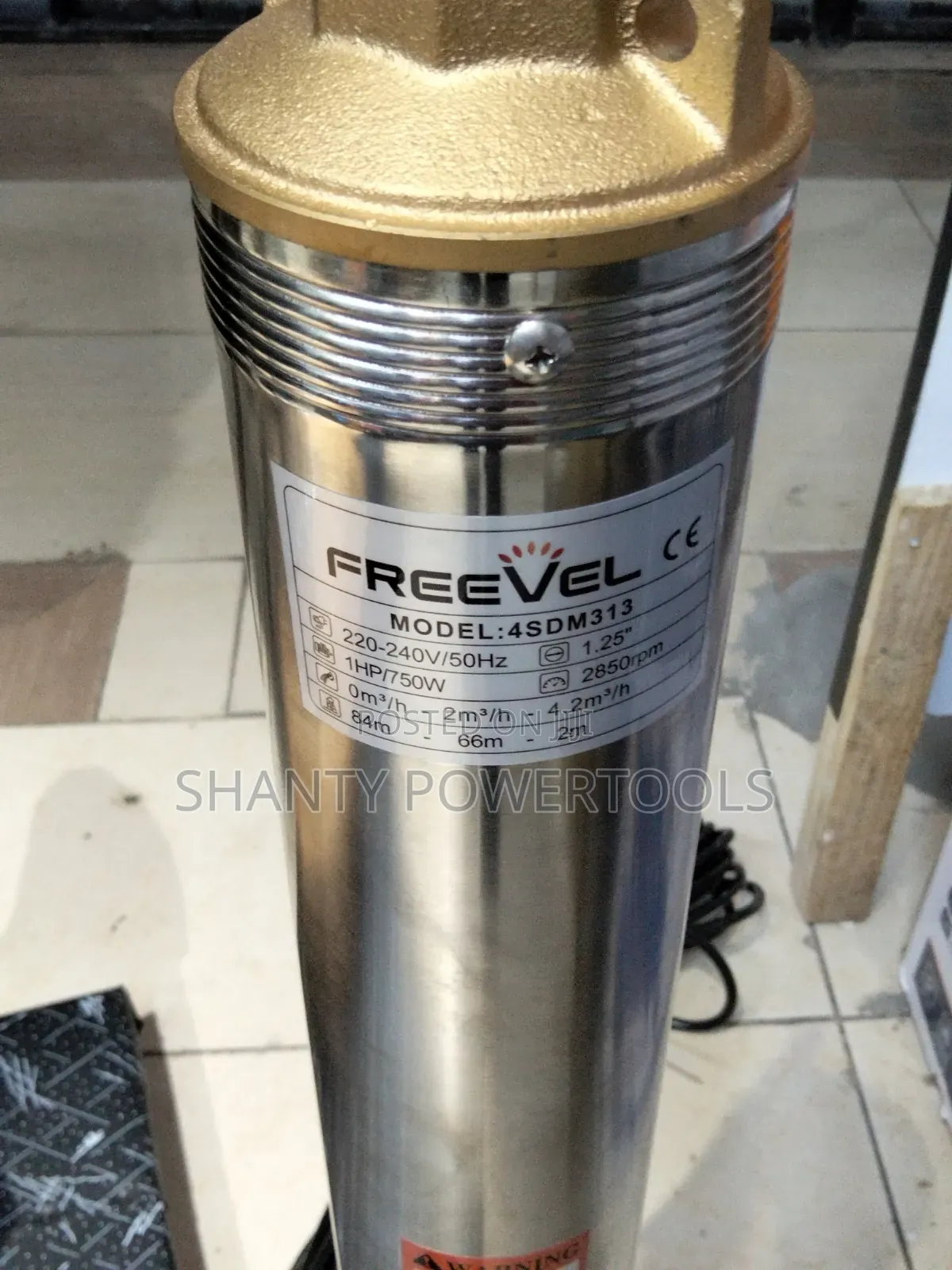 Freevel Submersible Pump 1hp/750w