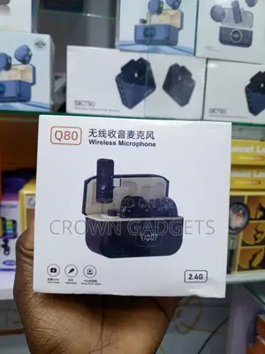 Q80 Dual Clip-on Wireless Microphone for TikTok YouTube