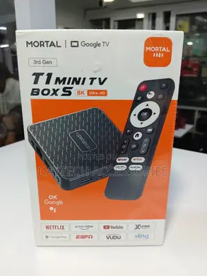 The Mortal T1 Mini TV Box S (3rd Gen) Google TV Android Box.