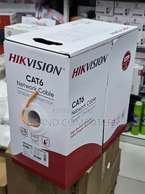 Hikvision CAT6 Pure Copper Ethernet Cable (305m) With PoE