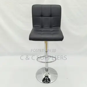 Leather Adjustable Counter Bar Stool.
