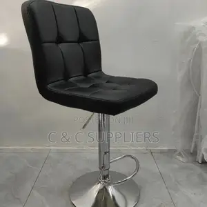 Leather Adjustable Counter Bar Stool.