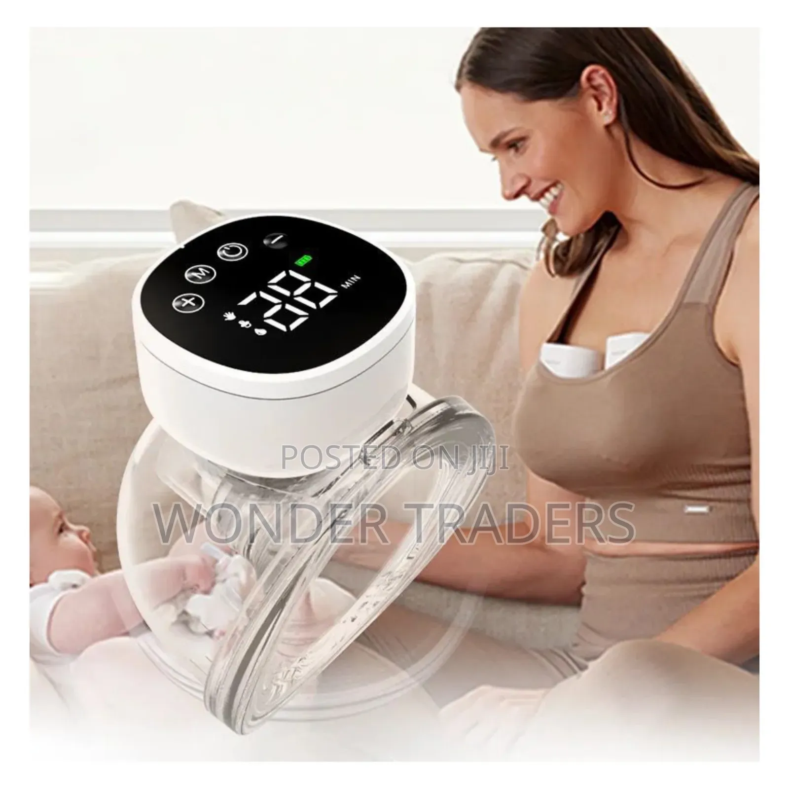 2/1pcs Electric Breast Pumps Portable Hands Free Wearable Breast Pump
