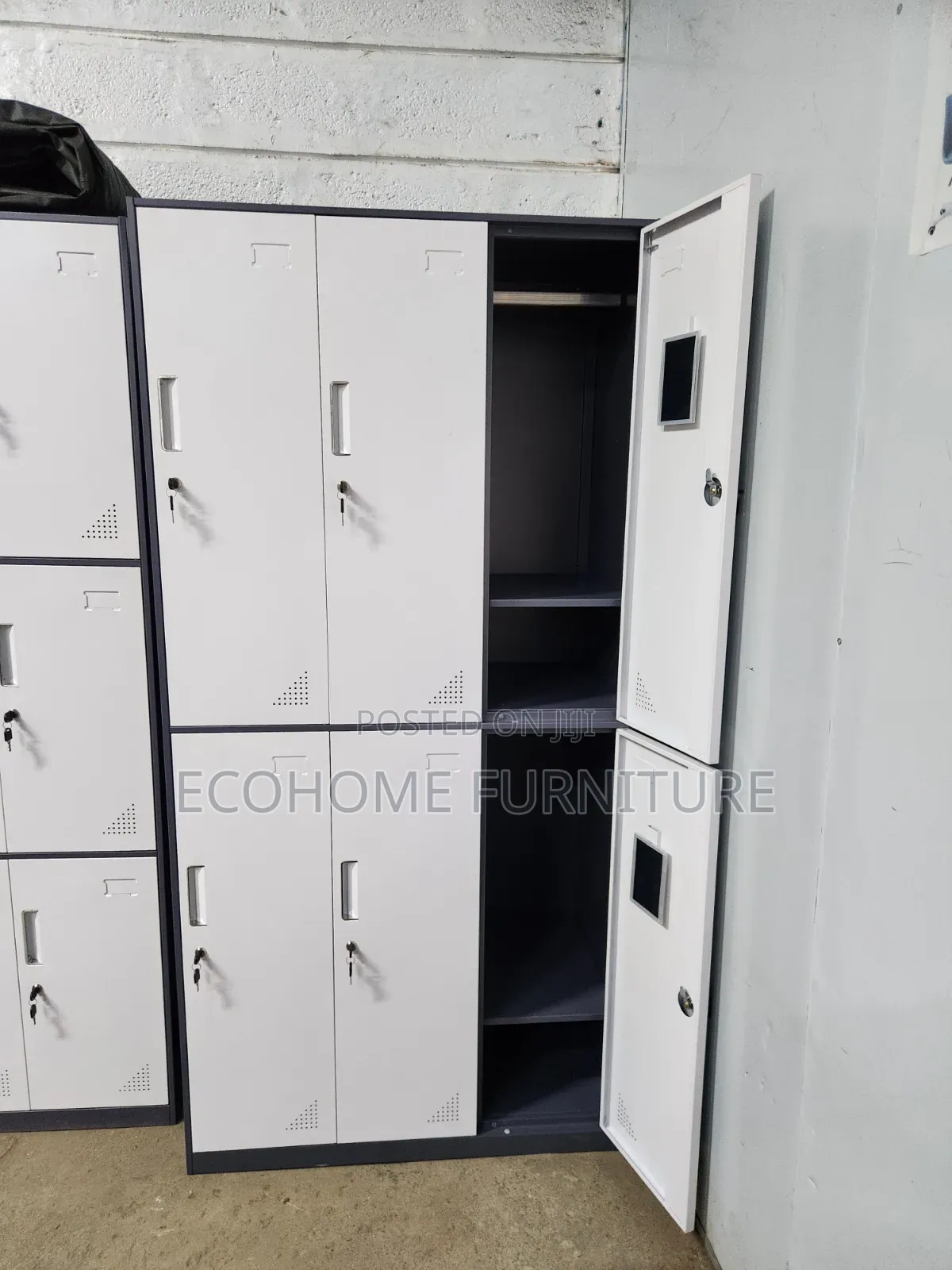 Office Cabinet – 6 Door Steel Locker With Individual Key Locks