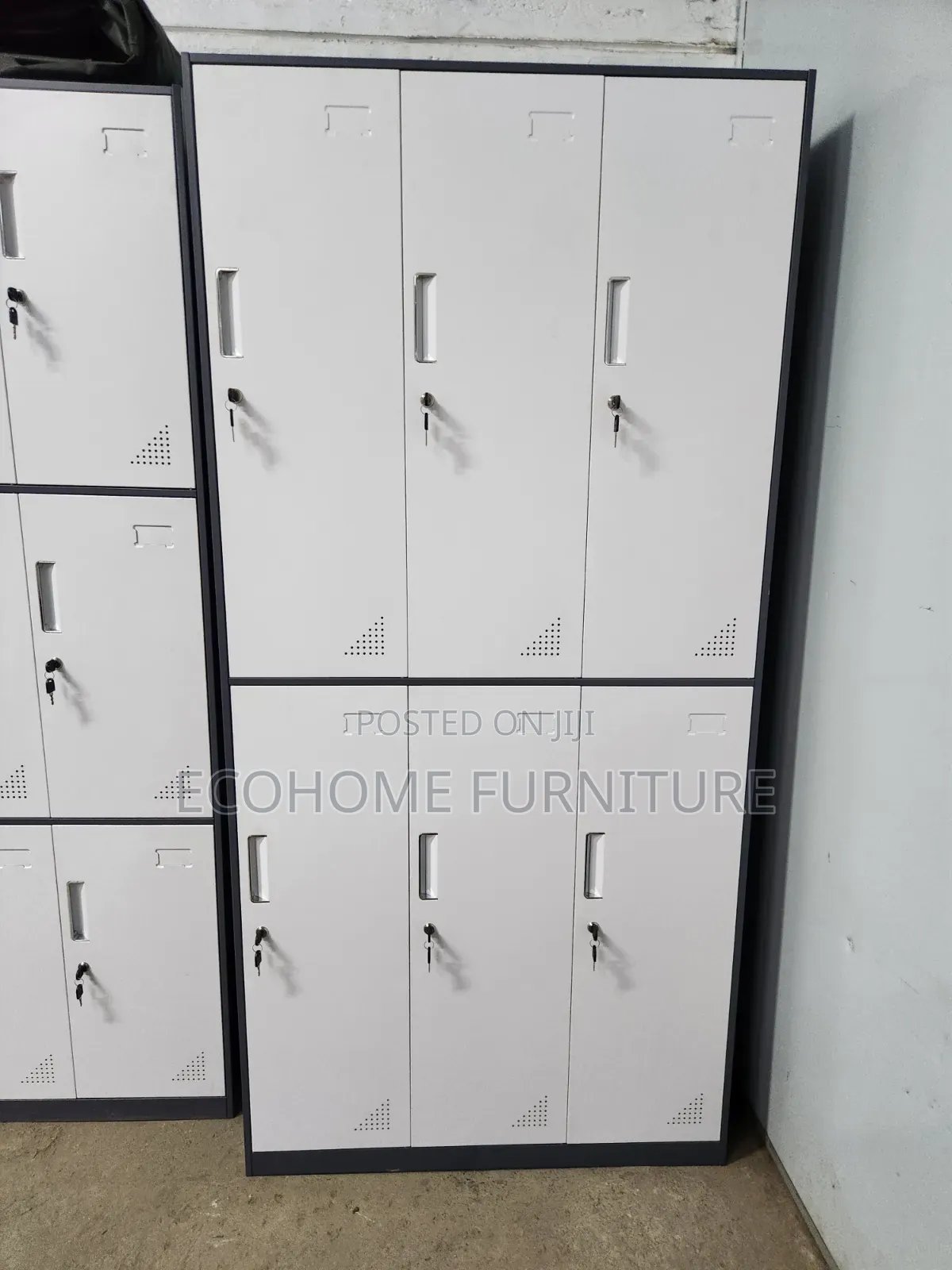 Office Cabinet – 6 Door Steel Locker With Individual Key Locks