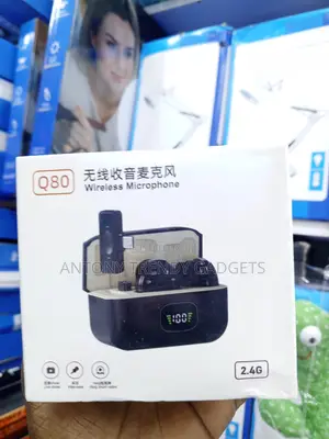 Q80 Dual Mini Wireless Mic Kit for Vlogging, TikTok YouTube