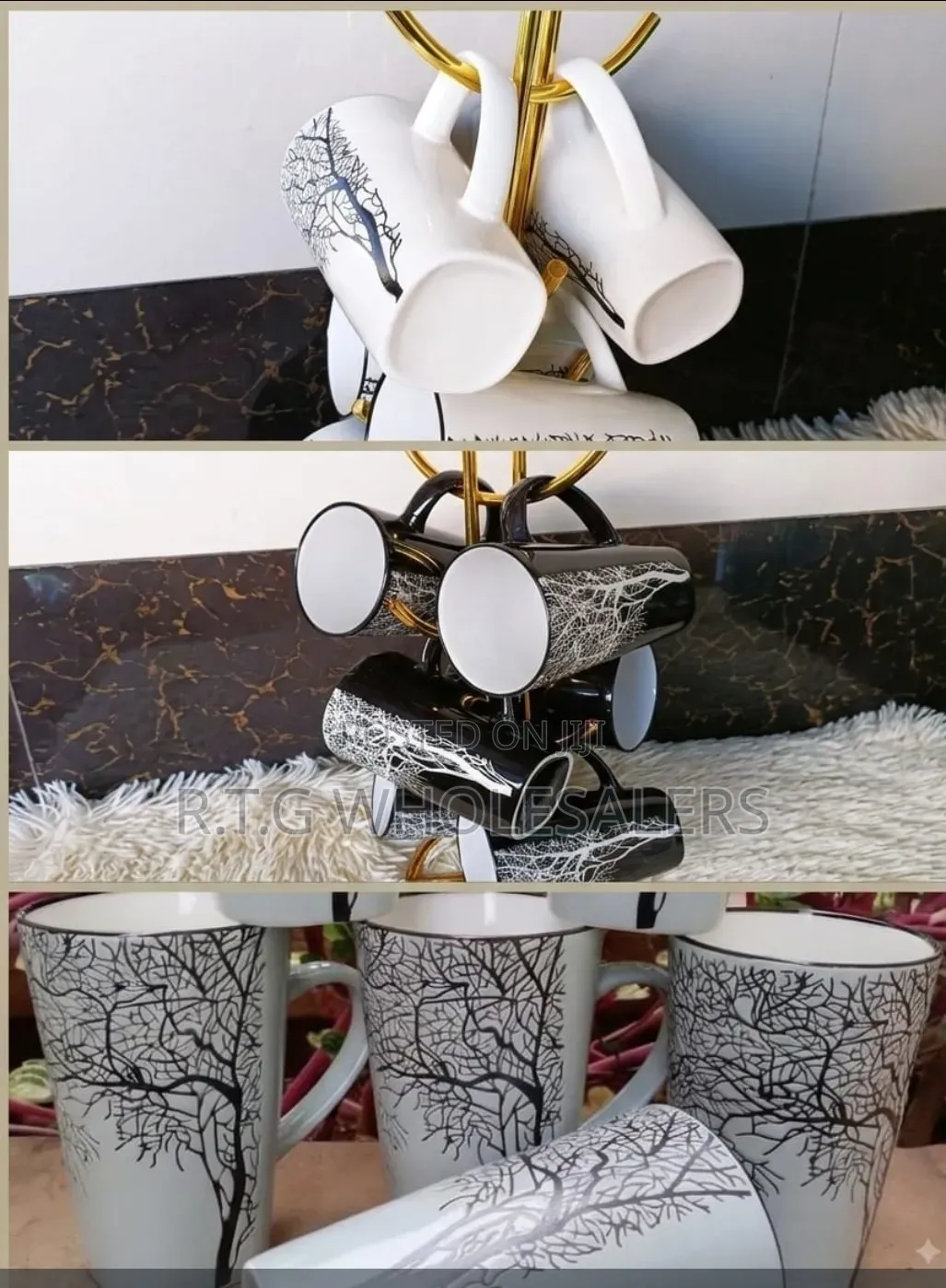 *Finally RESTOCKED   Grey Tree Cups/Mugs* 