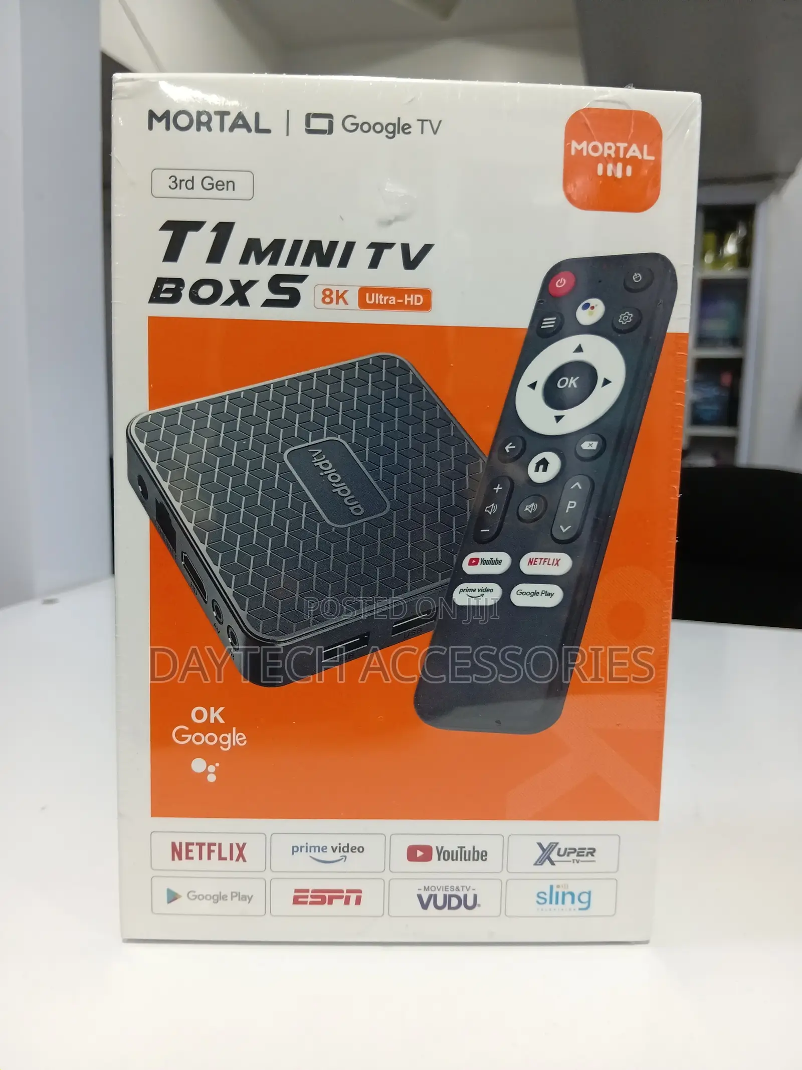 Mortal T1 Mini TV Box S (3rd Gen) - Ultra-Hd Google TV Box.