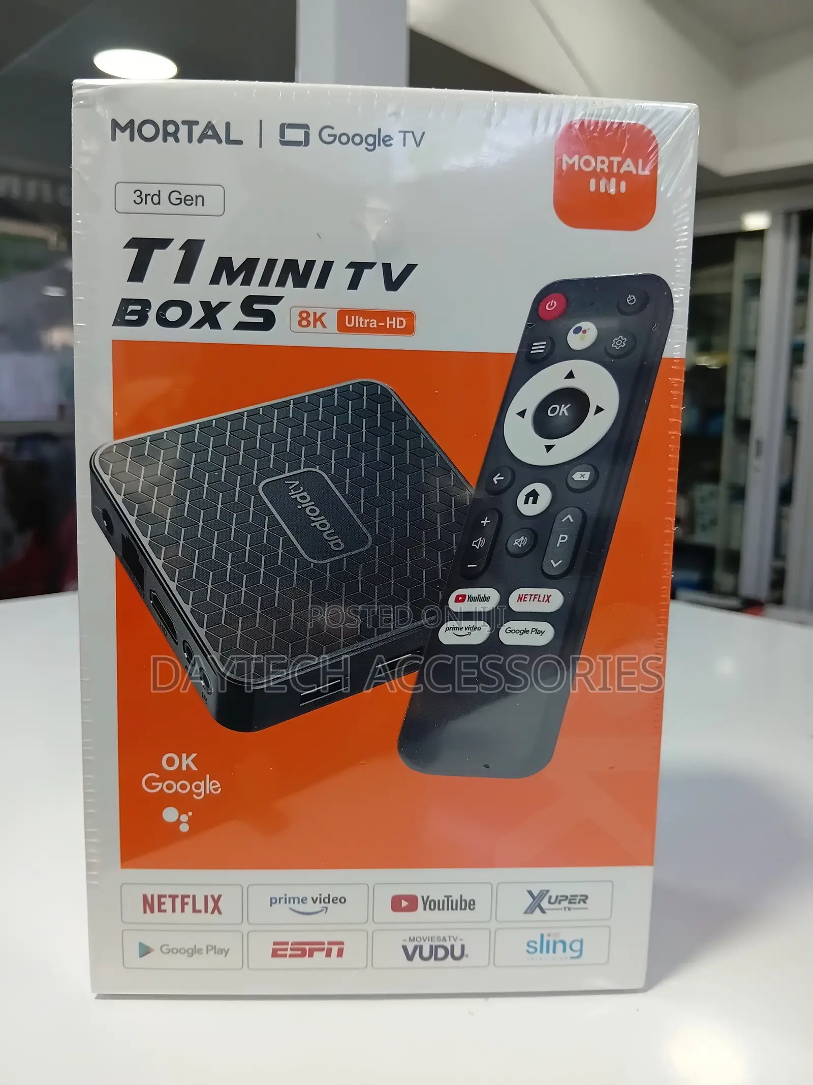 Mortal T1 Mini TV Box S (3rd Gen) - Ultra-Hd Google TV Box.
