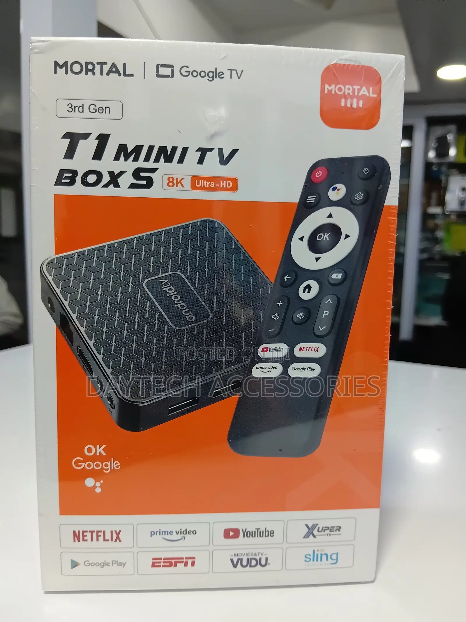 Mortal T1 Mini TV Box S (3rd Gen) - Ultra-Hd Google TV Box.