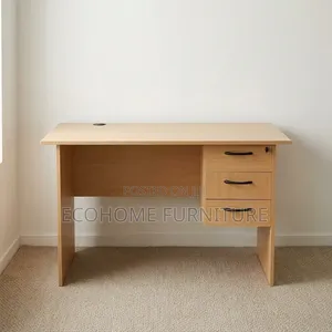 Office Desk – Wooden Workstation With Lockable Storage Drawers