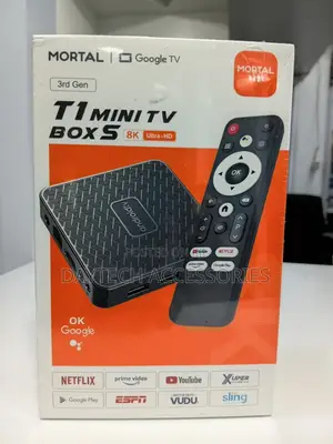 Mortal T1 Mini RK 3518 Android 14 TV Box - Black