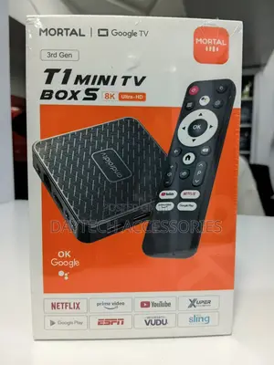 Mortal T1 Mini RK 3518 Android 14 TV Box - Black