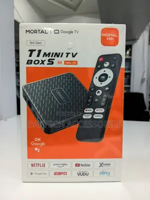 Mortal T1 Mini RK 3518 Android 14 TV Box - Black