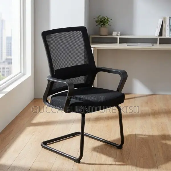 Office Chair; Mesh Mid-Back Ergonomic Office Guest Chair