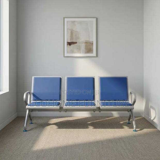 Reception Bench – Modern 3 Seater Waiting Room Chair