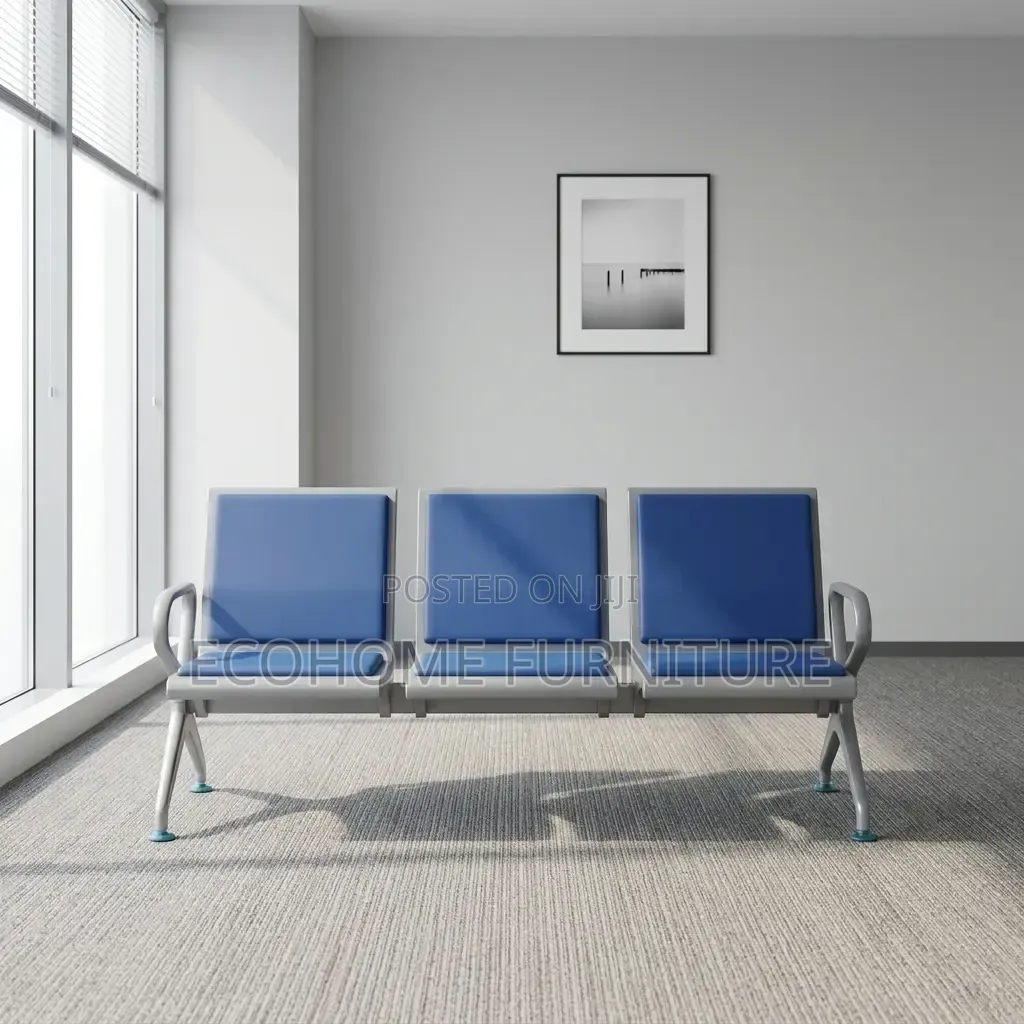 Reception Bench – Modern 3 Seater Waiting Room Chair