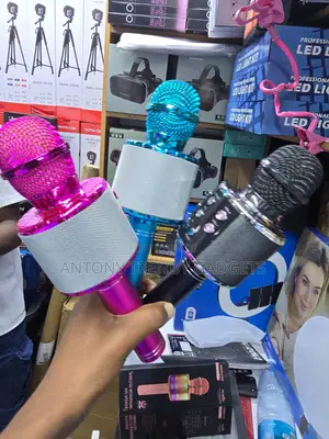 WS-858 Wireless Bluetooth Karaoke Microphone With Built-in Speaker
