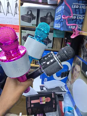 WS-858 Bluetooth Karaoke Mic With Speaker, Echo Music Controls