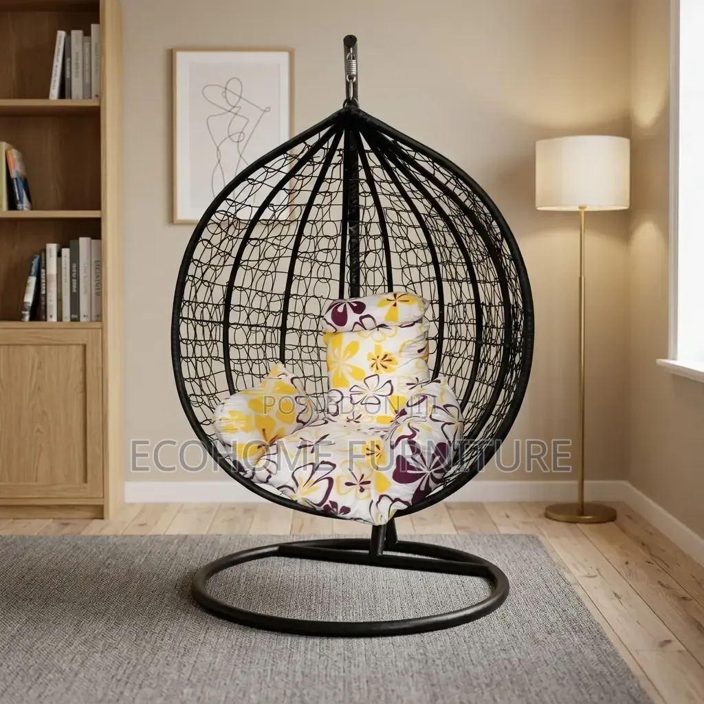 Egg Chair – Indoor Hanging Swing Seat With Comfortable Cushion