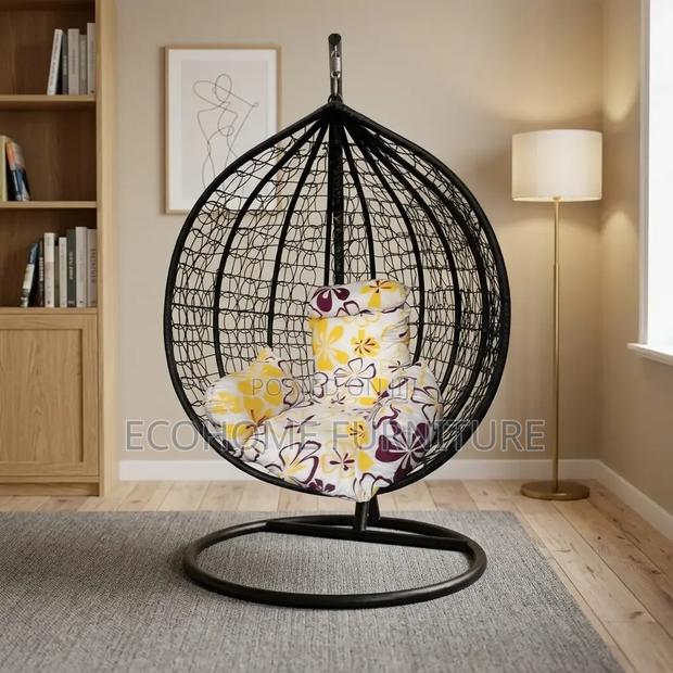 Egg Chair – Indoor Hanging Swing Seat With Comfortable Cushion