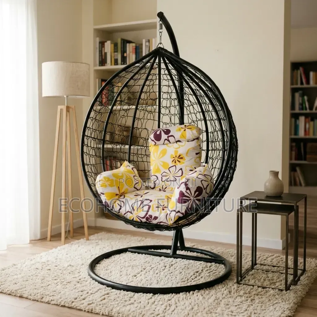 Egg Chair – Indoor Hanging Swing Seat With Comfortable Cushion