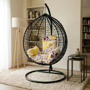 Egg Chair – Indoor Hanging Swing Seat With Comfortable Cushion