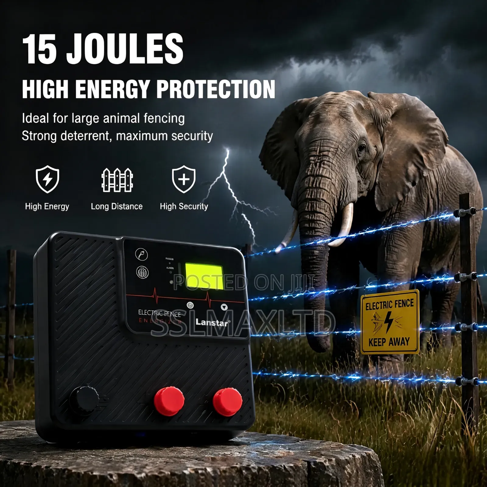 Lanstar P1500 Electric Fence Energizer