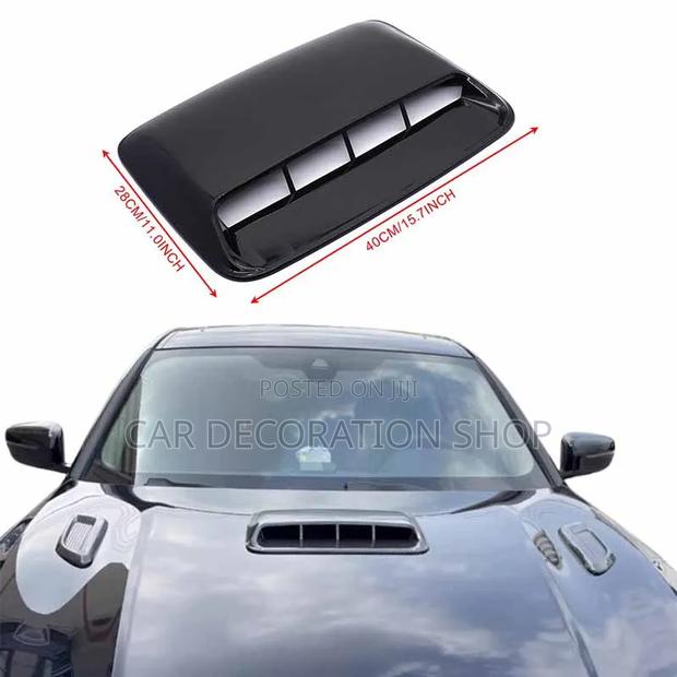 Adhesive Backed Decorative Air Flow Intake Bonnet Scoop